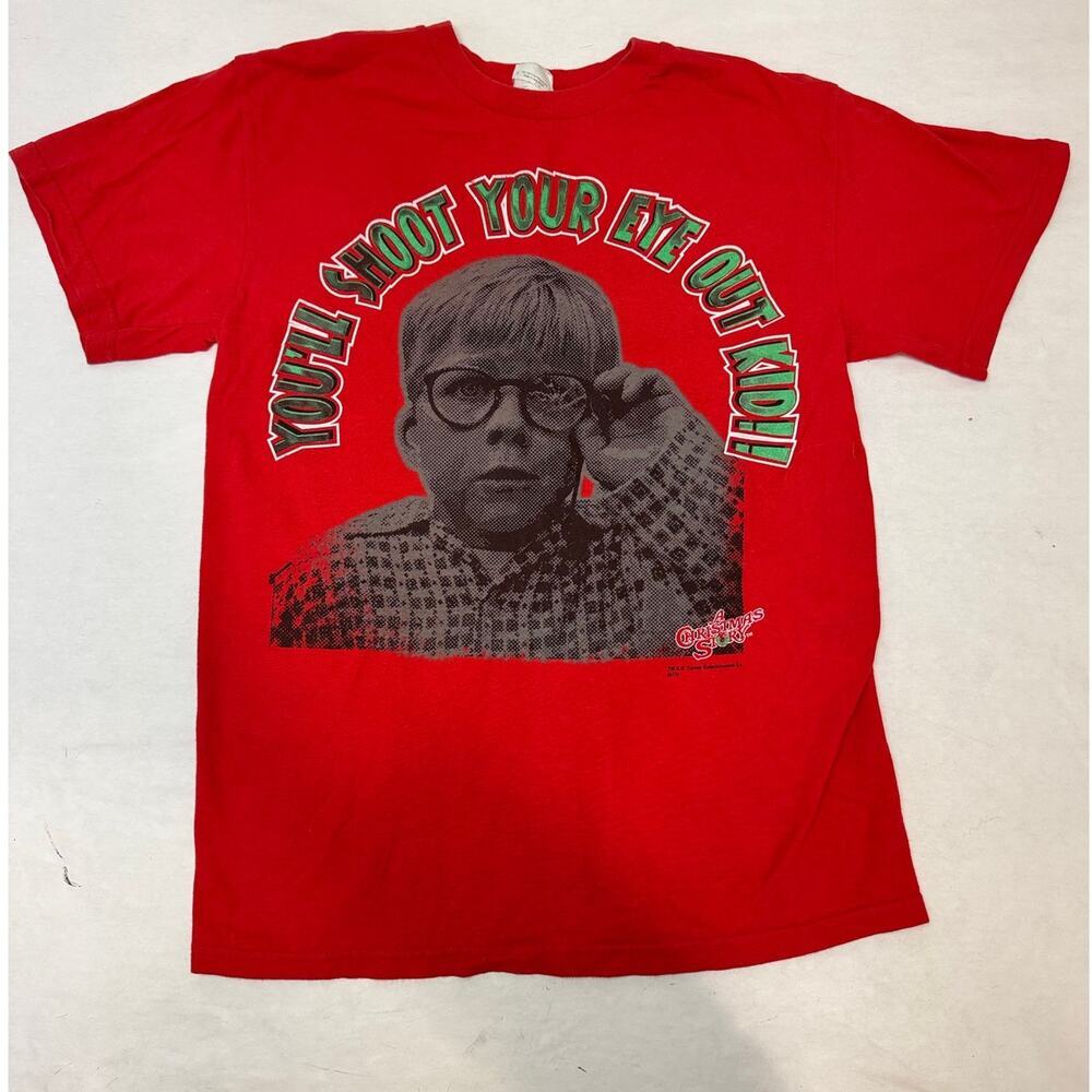 Christmas Story You'll Shoot Your Eye Out 100% Cotton Tee T-Shirt Size Small